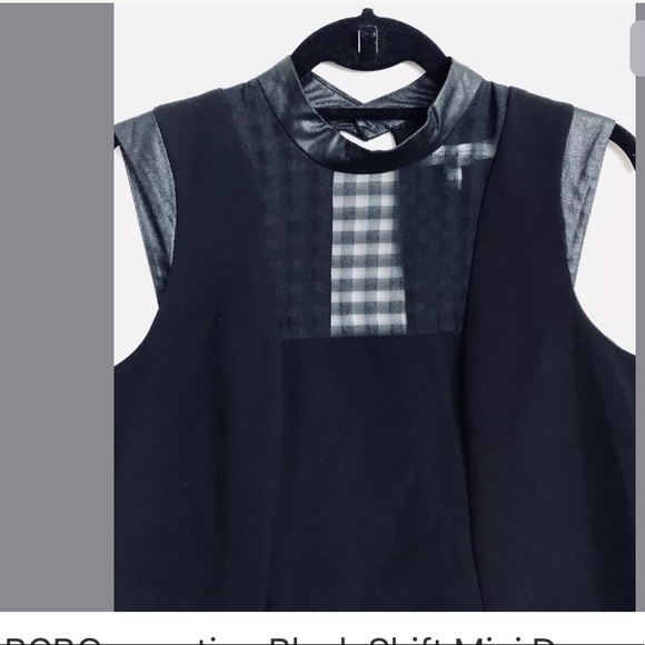 BCBGeneration Black Shift Mini Dress Sz Medium - Picture 3 of 8